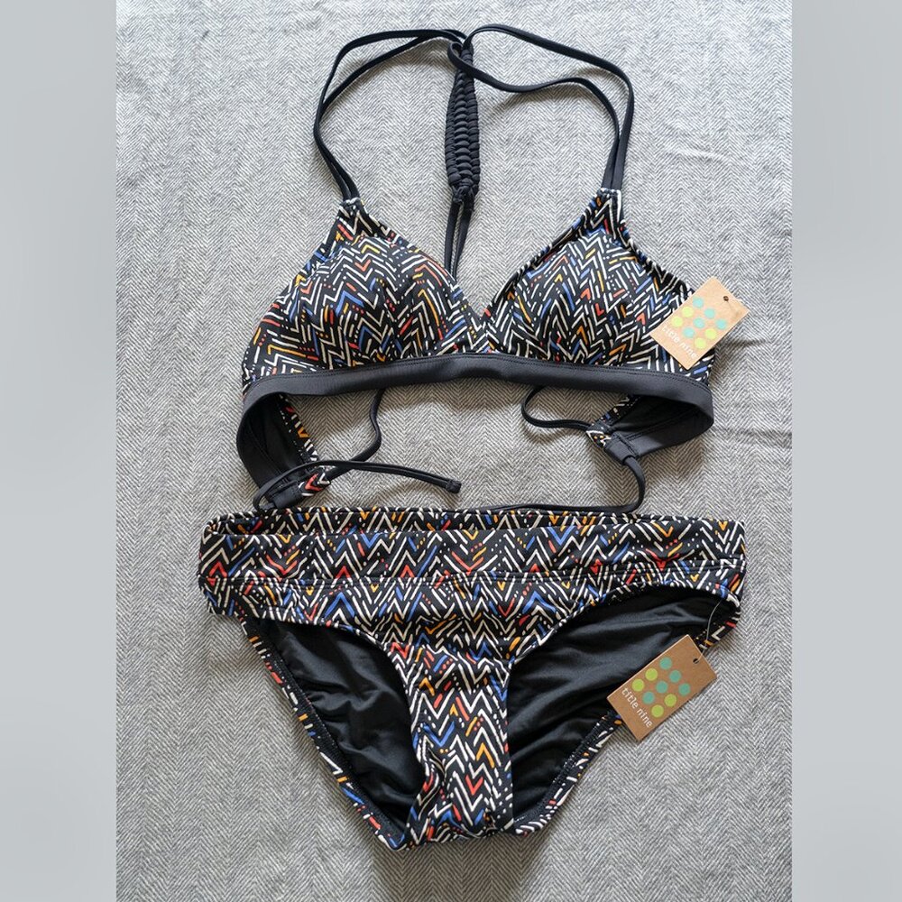 Title Nine Bikini Bodega size S, NEW, 2pieces, BLK mixed colors